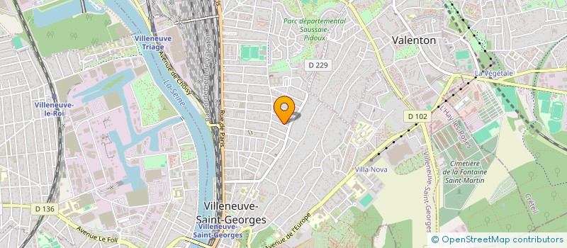 localisation de l'entreprise SBI  VILLENEUVE-SAINT-GEORGES