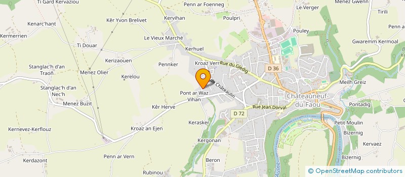 localisation de l'entreprise SBI  CHATEAUNEUF-DU-FAOU