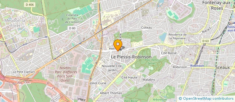 localisation de l'entreprise SBI DECO à LE PLESSIS-ROBINSON