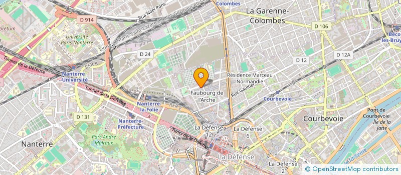 localisation de l'entreprise SBISI à COURBEVOIE