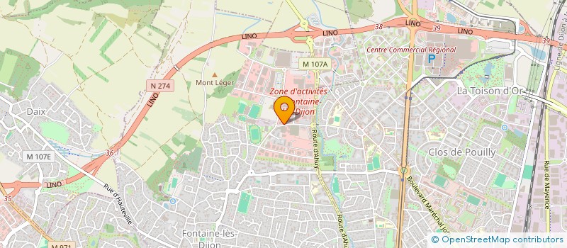 localisation de l'entreprise SBJ à FONTAINE-LES-DIJON
