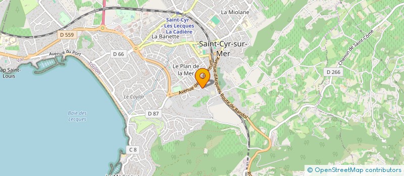 localisation de l'entreprise SBK à SAINT-CYR-SUR-MER
