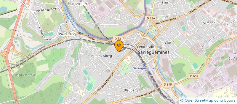 localisation de l'entreprise SBK CLEAN  SARREGUEMINES