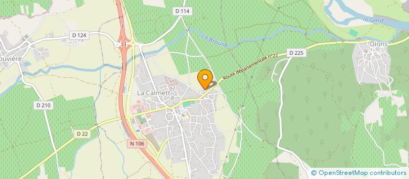 localisation de l'entreprise SBK DEVELOPPEMENT  LA CALMETTE