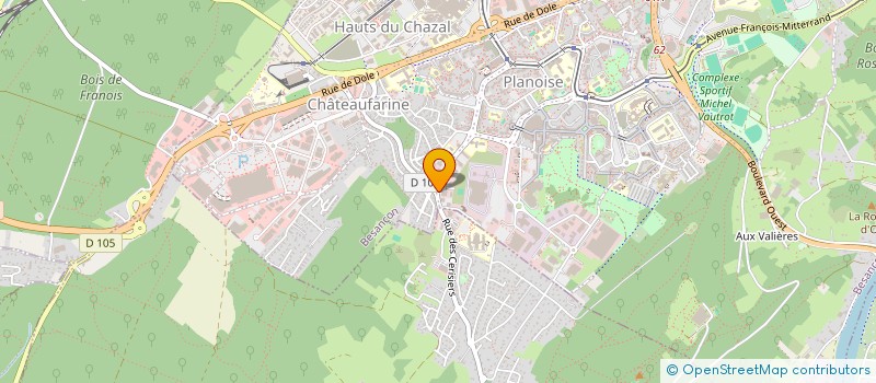 localisation de l'entreprise SBK ELECTRONIQUE  BESANCON