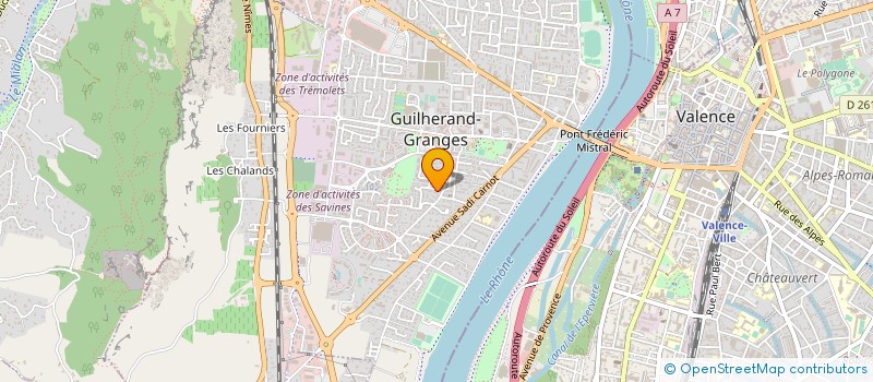 localisation de l'entreprise SBK ENERGIE ET TELECOM  VALENCE