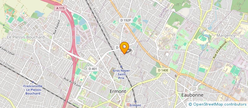 localisation de l'entreprise SBK FINANCE  ERMONT