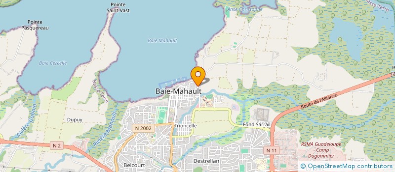 localisation de l'entreprise SBK HOLDING à BAIE MAHAULT