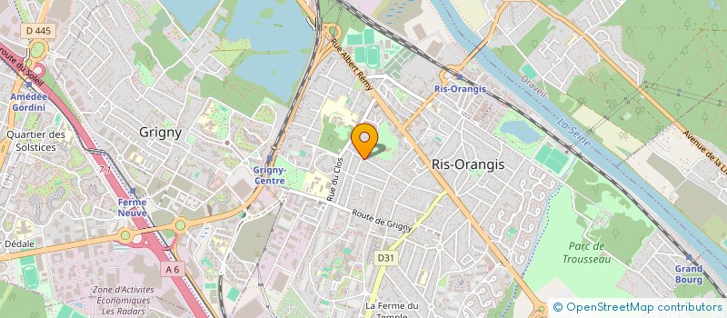 localisation de l'entreprise SBKA EXPERTISE ET AUDIT  RIS-ORANGIS