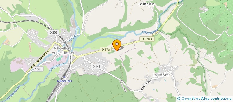 localisation de l'entreprise SBL  AILLEVILLERS-ET-LYAUMONT