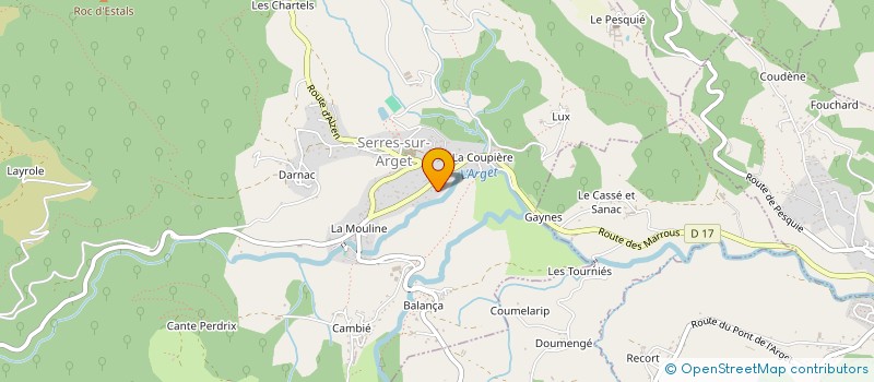 localisation de l'entreprise SBL à SERRES-SUR-ARGET