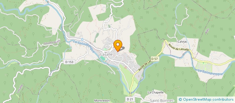 localisation de l'entreprise SBL CREATION à LASALLE