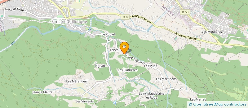 localisation de l'entreprise SBLL IMMO  SIMIANE-COLLONGUE