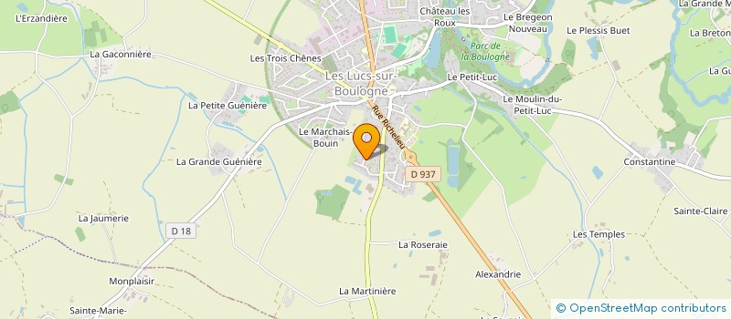 localisation de l'entreprise SBLM  LES LUCS-SUR-BOULOGNE