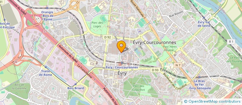localisation de l'entreprise SBLNET à EVRY-COURCOURONNES