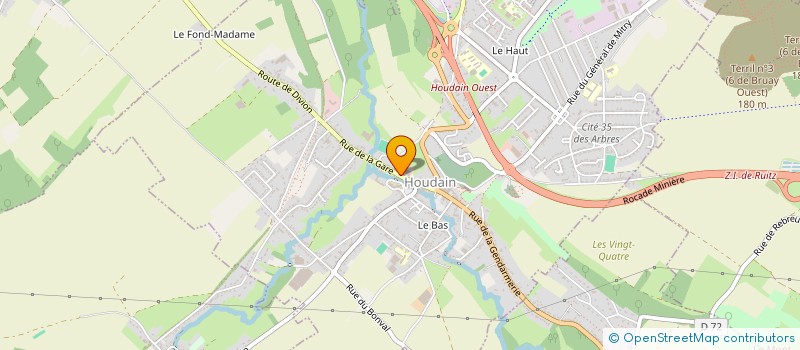 localisation de l'entreprise SBM  HOUDAIN