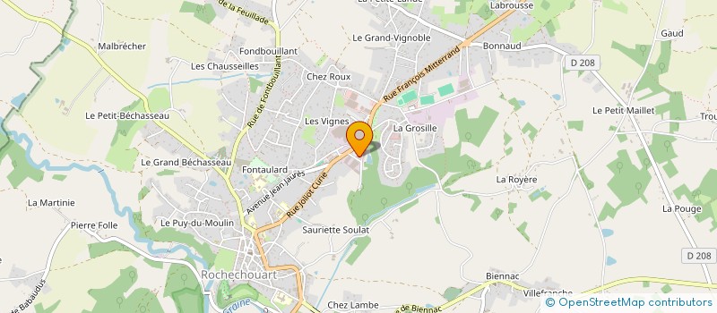 localisation de l'entreprise SBM à ROCHECHOUART