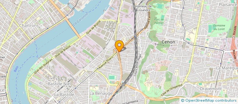 localisation de l'entreprise SBM à CENON