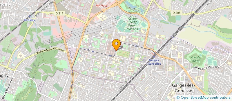localisation de l'entreprise SBM à SARCELLES