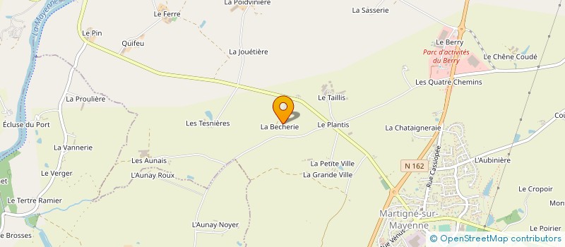 localisation de l'entreprise SBM  MARTIGNE-SUR-MAYENNE