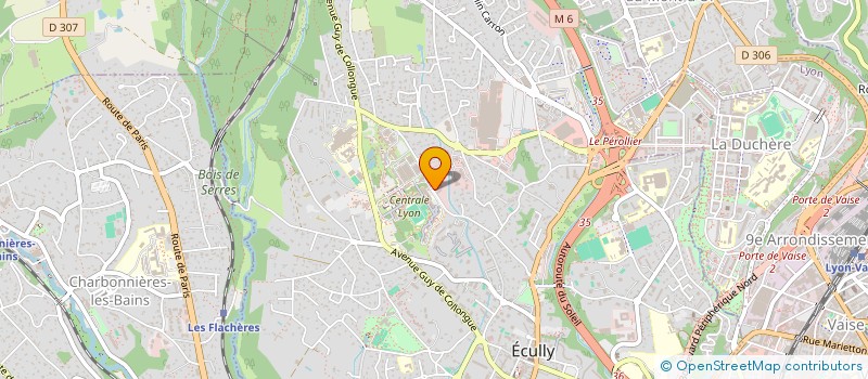 localisation de l'entreprise SBM 9  ECULLY