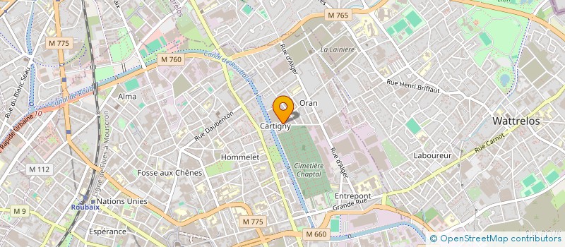 localisation de l'entreprise SBM AUTO-PARTS  ROUBAIX