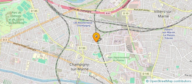localisation de l'entreprise SBM RENOVATION à CHAMPIGNY-SUR-MARNE