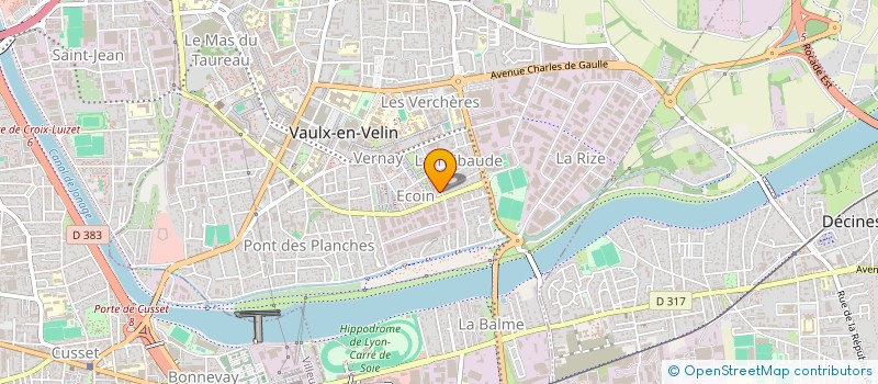 localisation de l'entreprise SBMA DIFFUSION à VAULX-EN-VELIN