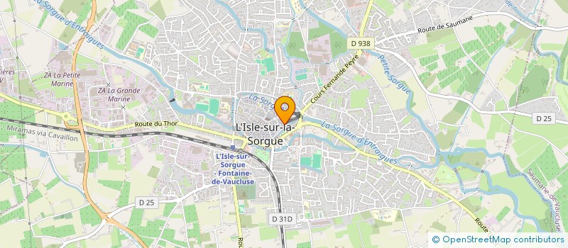 localisation de l'entreprise SBMD 17  L'ISLE-SUR-LA-SORGUE