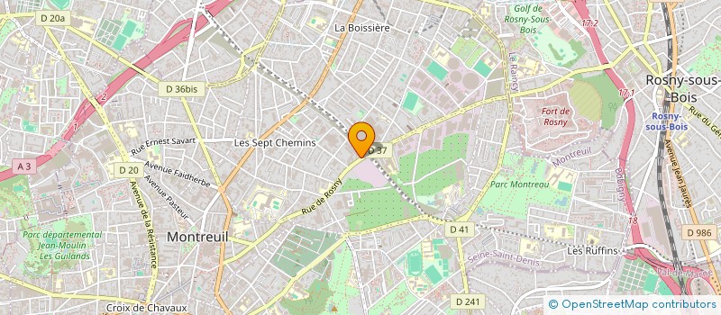 localisation de l'entreprise SBMG à MONTREUIL