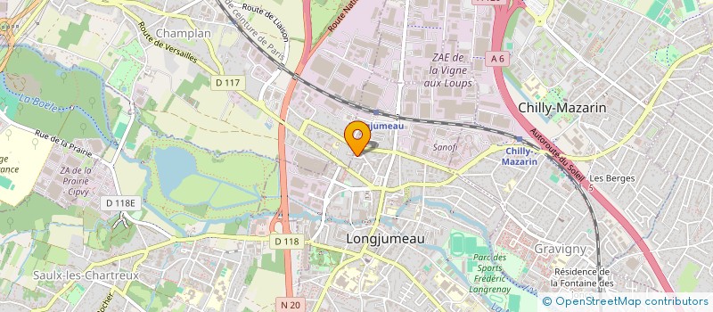 localisation de l'entreprise SBMG CONCIERGERIE à LONGJUMEAU