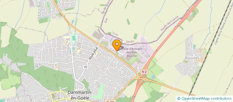 localisation de l'entreprise SBMO FRANCE à DAMMARTIN-EN-GOELE