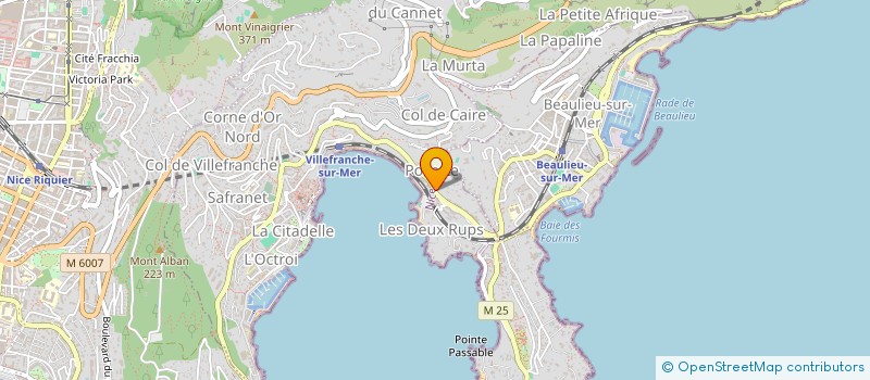 localisation de l'entreprise SBN PLOMBERIE à VILLEFRANCHE-SUR-MER