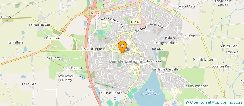 localisation de l'entreprise SBNDM35470  BAIN-DE-BRETAGNE