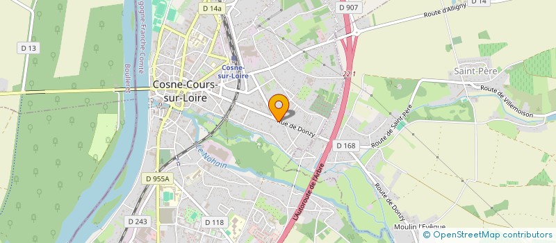 localisation de l'entreprise SBNR IMMOBILIER à COSNE-COURS-SUR-LOIRE