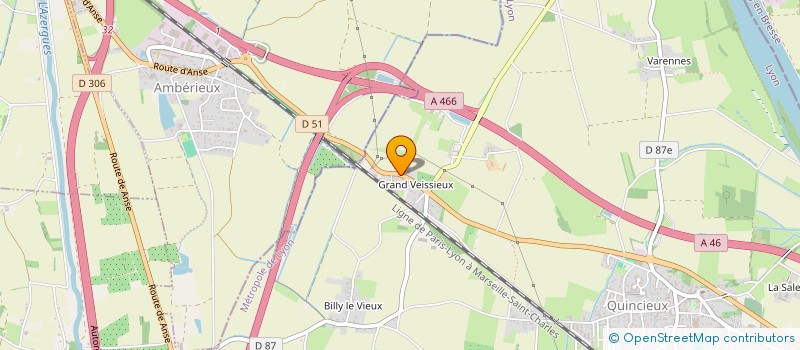 localisation de l'entreprise SBO à QUINCIEUX