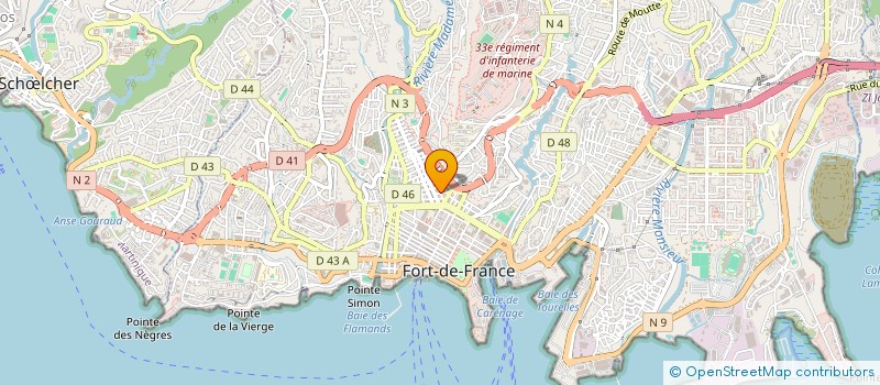 localisation de l'entreprise SBOJ à FORT-DE-FRANCE