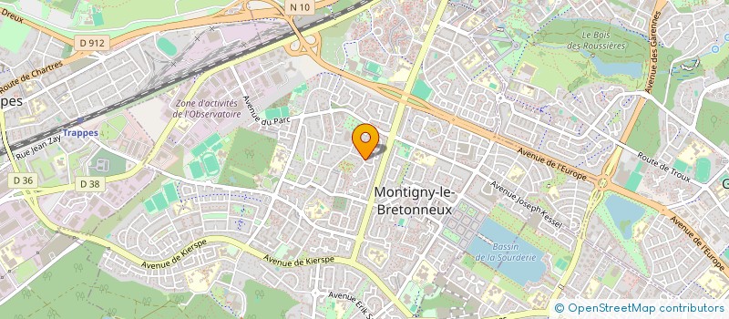localisation de l'entreprise SBOTECHNOLOGY à MONTIGNY-LE-BRETONNEUX