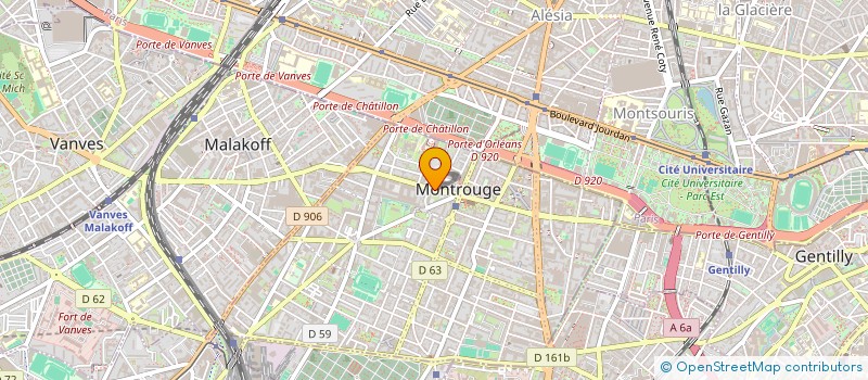 localisation de l'entreprise SBP à MONTROUGE