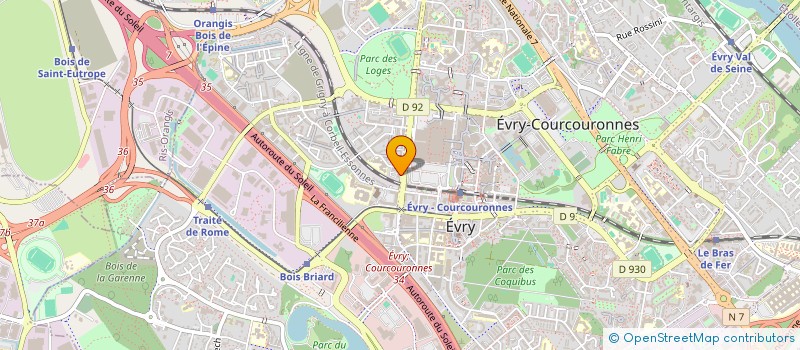 localisation de l'entreprise SBP  EVRY-COURCOURONNES