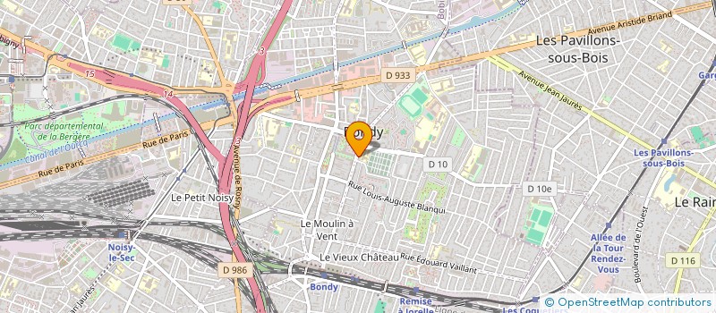 localisation de l'entreprise SBP  BONDY