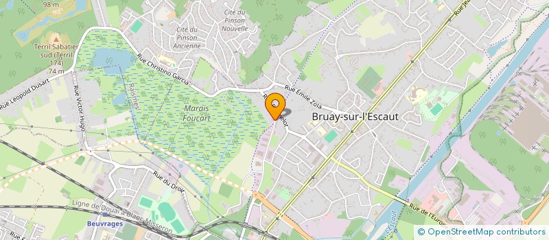 localisation de l'entreprise SBP BATIMENT à BRUAY-SUR-L'ESCAUT