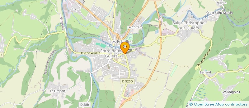 localisation de l'entreprise SBP BATIMENT  ENTRE-DEUX-GUIERS