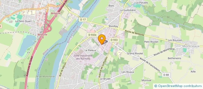 localisation de l'entreprise SBPROCESS à GUEREINS