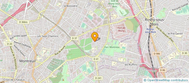 localisation de l'entreprise SBR à MONTREUIL