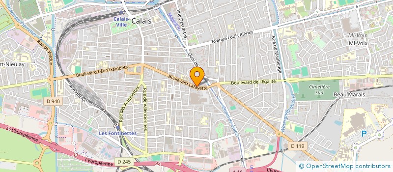 localisation de l'entreprise SBR  CALAIS