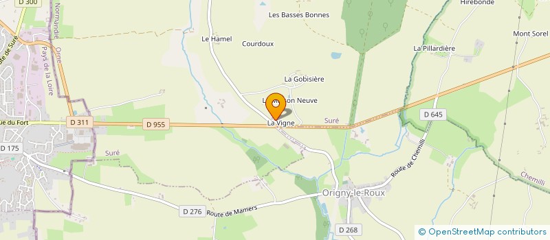 localisation de l'entreprise SBR à SURE