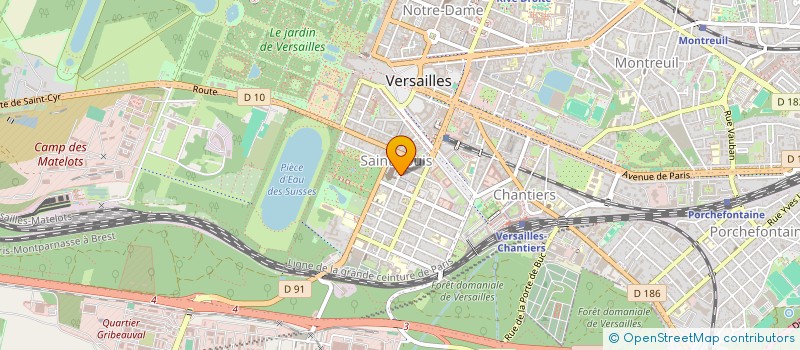 localisation de l'entreprise SBR à VERSAILLES