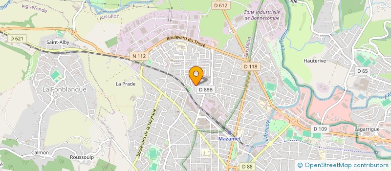 localisation de l'entreprise SBR  AUSSILLON