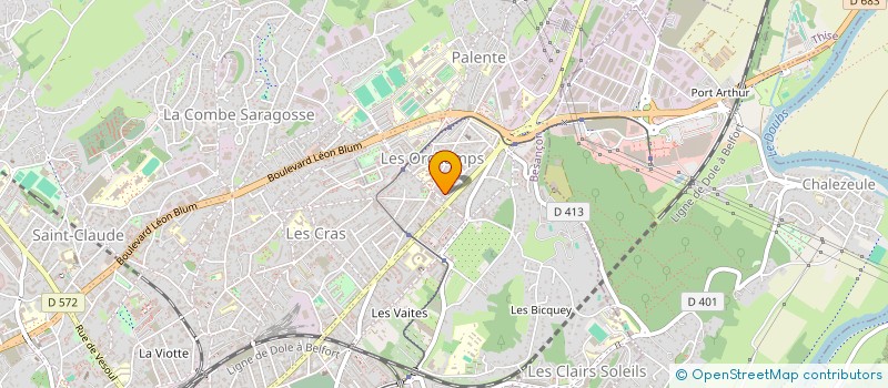 localisation de l'entreprise SBR DECO  BESANCON